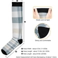thumbnail image 3 of FREEAMG Buffalo Plaid Compression Socks Women Men Long Stocking (20-30mmHg) Travel Knee High Stockings for Athletic Sports,Running,Cycling,Nursing, 3 of 7