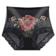 thumbnail image 1 of Gibobby Panty Microfibra con Encaje Ropa interior elástica cintura para mujer, bragas suaves altas, bragas sexis encaje flores para mujer, Bikini bordado, bragas para mujer（Negro， L), 1 of 5