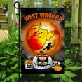 thumbnail image 2 of Flagwix Halloween Flag, West Virginia Halloween Decoration, Fall Decor, Canvas Double-sided Printed 12x18 Garden Flag, 2 of 4