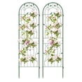 thumbnail image 1 of Costway 2 Pack Rustproof Metal Garden Trellis 71" x 20" Wire Lattice Panel for Patio Green, 1 of 9