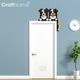 thumbnail image 3 of Craftnamesign Border Collie Dog Metal Door Topper, Bedroom Door Decoration, Pet Owner Gifts, 3 of 4