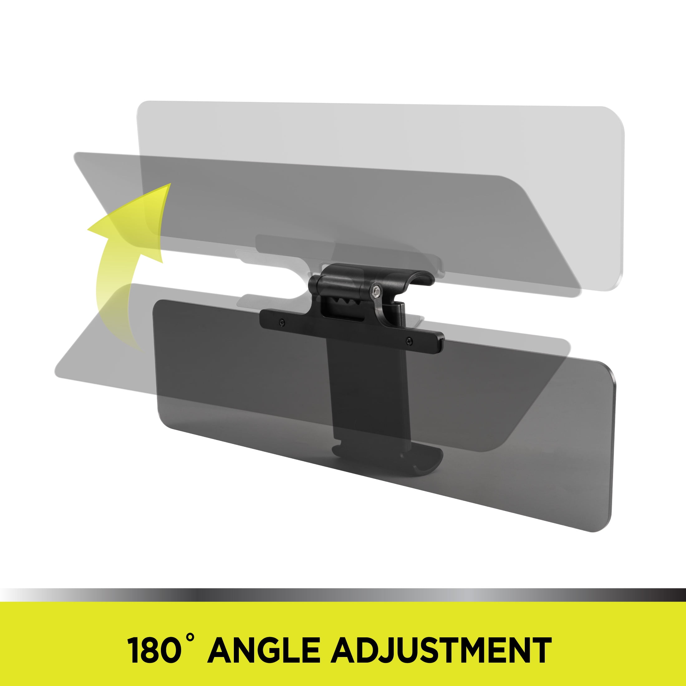 (2 pack) Auto Drive Universal Fit Anti-Glare Tinted Sun Visor Filtering Out Glare 1 Count ,Size 14X3.5"