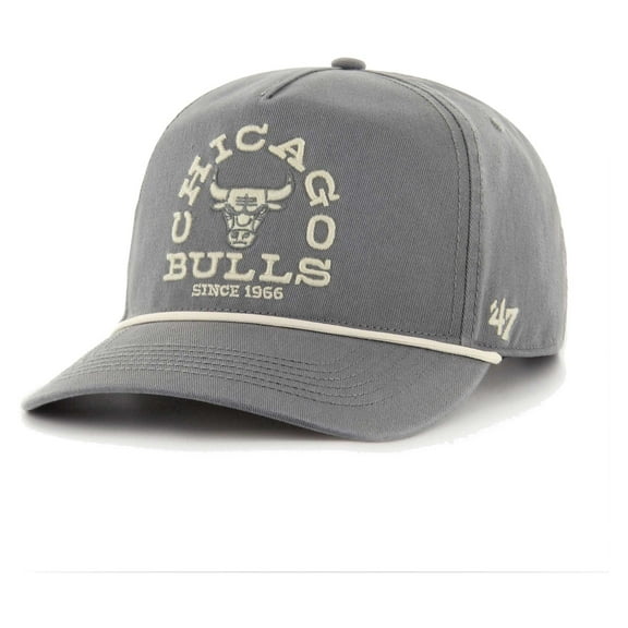 Men's '47  Charcoal Chicago Bulls Canyon Ranchero Hitch Adjustable Hat
