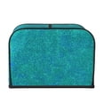 thumbnail image 2 of Lsque Blue Green Glitter Print 4 Slice Toaster Cover , Kitchen Appliance Dustproof Protector , Toaster Protector Dustproof Kitchen Appliance Cover, 2 of 7