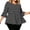 Black, variant on Women's Plus Size V‑Neck Polka Dot Blouse 3/4 Flare Bell Sleeve Empire Waist Peplum Loose Fit Casual Pullover Top for Women for Fall Winter Office Daily Going‑out White,3XL