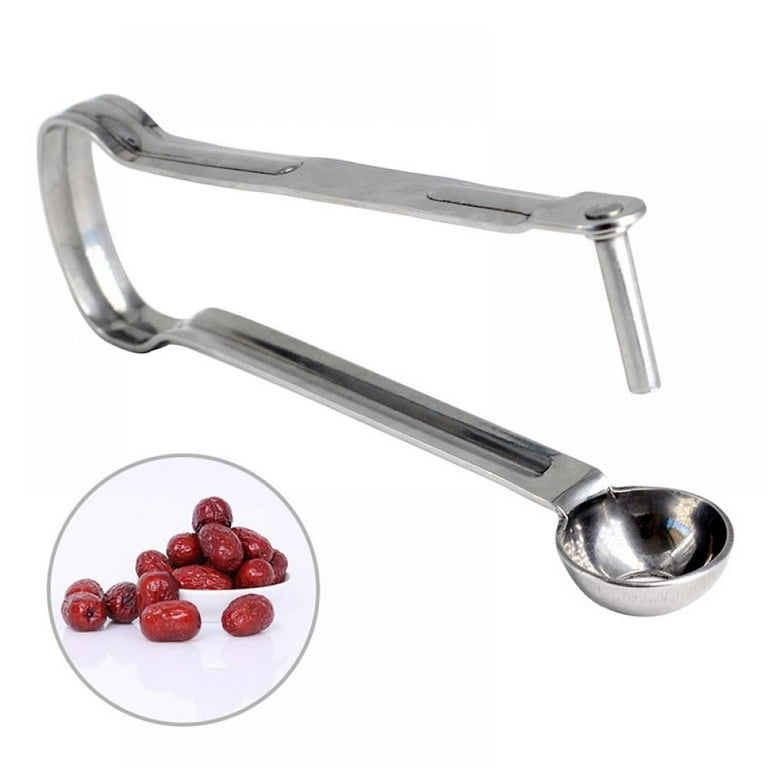 2 In1 Red Date Cherry Fruit Pitter Remover Strawberry Slicer