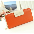 thumbnail image 4 of Cartera de Cuero Sintética Malubero Naranja 11 ranuras 5 bolsillos abiertos, 4 of 4