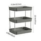 thumbnail image 3 of Organizador de tazas de 3 niveles | Estante de plástico para tazas de café y té | Blanco o gris | Bandeja de drenaje desmontable | Estante de exhibición para mesa de cocina y comedor, 3 of 6