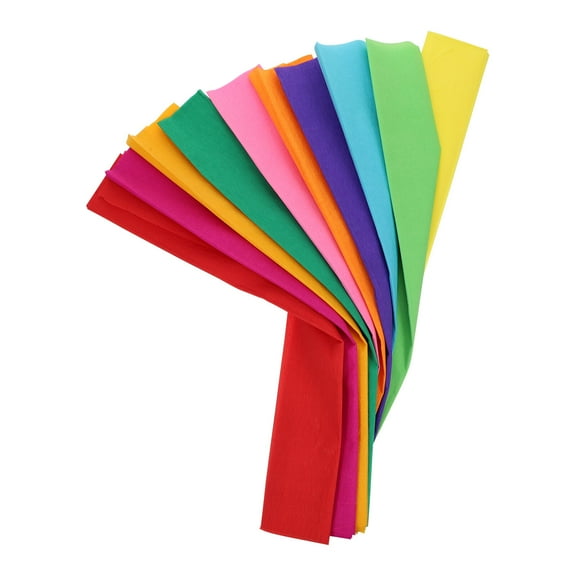 CIMAXIC Safe Flexible Crepe Paper Set in Assorted Colors for Various DIY Craft Materials