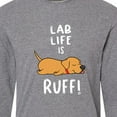 thumbnail image 4 of Inktastic Lab Life is Ruff Yellow Labrador Long Sleeve T-Shirt, 4 of 5