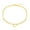 Gold Plated, variant on Sterling Silver Italian 9" + 1" Extension Double Strand Heart and Beads Anklet