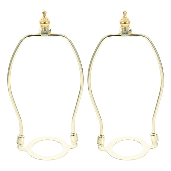 2pcs Lamp Harp Holder with Finial for Lamp Shade Frame and Installation Bracket for Lamp Repair and Replacement Parts