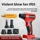 thumbnail image 2 of Soplador de chorro mini inalámbrico compatible con DeWalt 20V, Bosch, Makita, Milwaukee y Ryobi 18V. Motor sin escobillas 130000 rpm, 5 boquillas. Aire comprimido para limpiar PC, teclado y auto., 2 of 6