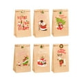 thumbnail image 1 of Bewildely 24 Uds bolsas de dulces de Navidad con etiquetas adhesivas Festival Claus muñeco de nieve soporte de regalo bolsa de embalaje fiesta de Kits de decoración para fiestas Tipo3 Bewildely HA070647-03, 1 of 6