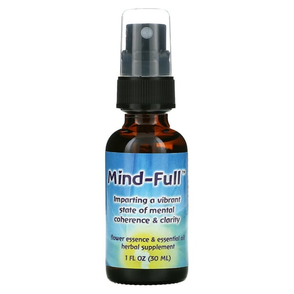 Flower Essence Services Mind-Full, Flower Essence & Essential Oil, 1 fl oz (30 ml)