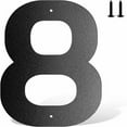 thumbnail image 2 of Hangs - Household Pendant - 6 Inch Metal House Number Metal Letters House Address Number House Numbers For Outside Mailbox Numbers For Outside Black Modern Metal Numbers - 1 Hanging Ornament, 2 of 7