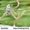 thumbnail image 3 of Flexible Bird Climbing Rope Toy with Inner Wire, Natural Rope Perch for Parrots and Finches, Shapeable Birdcage Exercise Accessory, 15/23/31/39-Inch, 3 of 8