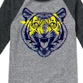 thumbnail image 3 of Instant Message - Star Eyed Tiger - Toddler & Youth Raglan Graphic T-Shirt, 3 of 5