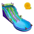 thumbnail image 3 of Eclife Inflatable Bounce House Water Slide with Blower, Backyard Water Park Combo with Slides, Splash Pool, Climbing Wall, Obstacle Course, Jumping Area for Indoor Outdoor, 3 of 11