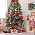 thumbnail image 4 of FMSHPON Cute Snowman Xmas Christmas Tree Skirt Stand Mat for Holiday Party Decoration Indoor Outdoor 48 inches, 4 of 6