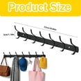 thumbnail image 2 of Coat Hooks, Double-headed Coat Hooks with 7 Hooks, Heavy Duty Coat Rack Hooks to Hang Coats, Hat and Towel, Wall Hooks for Entryway and Bedroom Bathroom, 2 of 7