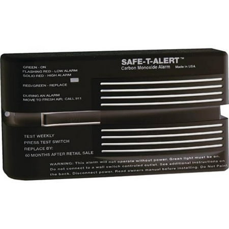 12V 65 Series Safe T Alert Surface Mount RV Carbon Monoxide Alarm - (Best Carbon Monoxide Detector For Rv)