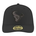 thumbnail image 2 of Men's-New Era  Black Houston Texans 59Fifty II Low Profile Fitted Hat, 2 of 5