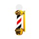 thumbnail image 4 of Luz de poste de barbería de 23,6 ", luz de señal abierta de salón, LED montada en la pared, peluquería, peluquería, señal abierta para salón de rojo negro, 4 of 8