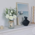thumbnail image 3 of Faux Flowers with Vase, Artificial Silk Roses in Vase, Fake Plant Eucalyptus Flower Arrangement for Home Office Decorations, 3 of 4