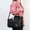 Black, variant on FEOLGEHLY Collapsible Insulated Lunch Picnic Bag, Portable Lunch Box, Reusable Lunchbox for Women, Men with Shoulder Strap, Deep Cooling Lunch Basket for Work, Travel, Picnics