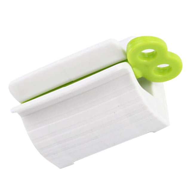 Toothpaste Squeezer Universal Rolling Tube Dispenser Tooth Paste Dispensing Extractor Squeezing Extractor Dispensing Holder Household Kitchen Bathroom Green