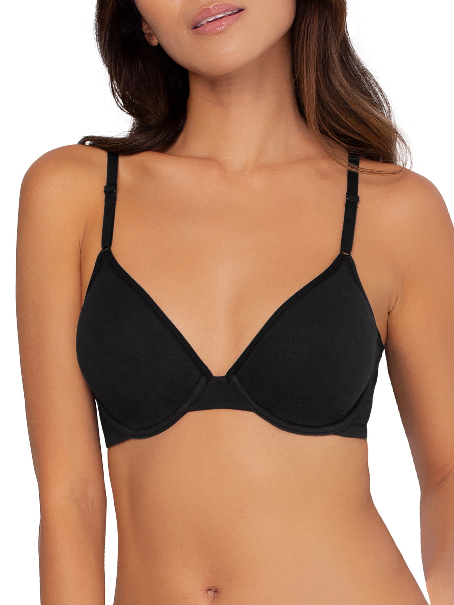 Fruit of the Loom Women's Unlined Underwire Cotton Stretch Extreme Comfort Bra, Style FT920, 2-Pack
