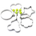 thumbnail image 2 of 5 uds molde para huevos fritos de acero inoxidable herramientas para hornear accesorios de cocina, 2 of 5