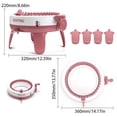 thumbnail image 3 of SALYWEE 40 Needle Smart Round Board Rotary Knitting Loom — DIY Creative Wool Weaving Machine for Adults, Children & Beginners, 3 of 9