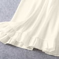 thumbnail image 6 of Lenpel Nightgown with Built in Bra for Women Lace V Neck Spaghetti Strap Sleepwear Mini Dresses Fashion Ruffle Trim House Pajama Dresses, 6 of 6