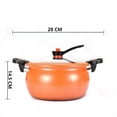 thumbnail image 2 of Stainless Steel Pressure Cooker Non-Stick 8-Liter Kitchen Cookware Rapid Soup Pot 11-Inch Family Size Dishwasher Safe, 2 of 8