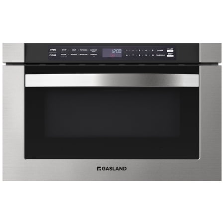 GASLAND CHEF COLLECTION 24 Inch 1.2 Cu. Ft. Built-in Microwave Drawers in Stainless Steel, 1000 W