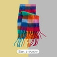 thumbnail image 3 of WCJM Christmas Scarf Women's Fashion Long Shawl Big Grid Winter Scarf for Women, Fashion Long Plaid Scarves Warm Big Tartan Blanket Wrap Shawl Ladies Gifts, 3 of 3