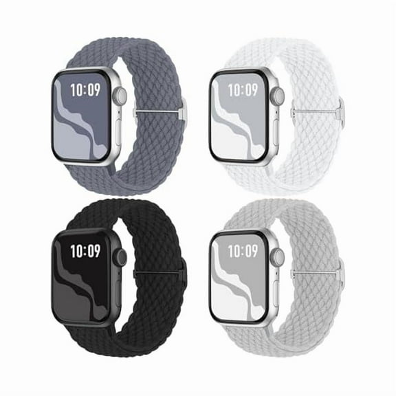 1997 Braided Stretchy Solo Loop Compatible for Apple Watch Band for Women Men, Nylon Elastic Straps Wristbands for iWatch Series 10 9 8 7 6 5 4 3 11 Ultra/SE 3 2 1