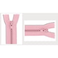 thumbnail image 1 of #5 Nylon Coil Pink YKK Jacket Separating Medium Weight Zipper - Choose Your Length - Color: Pink #513 - Made in The United States (1 Zipper Per Pack), 1 of 1