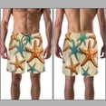 thumbnail image 3 of luoweisi Men's Beach Shorts Quick Dry Swim Trunks with Mesh Lining Starfish M, 3 of 5