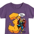 thumbnail image 3 of Marvel Thor - Birthday Three - Toddler and Youth Girls Fitted Short Sleeve Graphic T-Shirt, 3 of 5