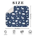 thumbnail image 4 of Dark Blue Christmas Animal Pattern Dish Drying Mat for Kitchen 1 Pack, Ultra Absorbent Microfiber Dishes Drainer Mats,16x18in(41x46cm), 4 of 6
