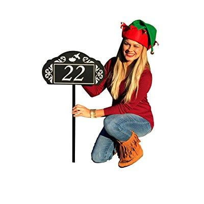 Hummingbird & Flower Reflective Garden Address Sign Custom Made Great Git For Parents and... by Address America, Inc.