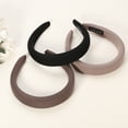 thumbnail image 7 of Unique Bargains 3pcs Fabric Wide Headbands Simplicity Design 1.18inch Light Brown Deep Brown Black for Women Girl, 7 of 7