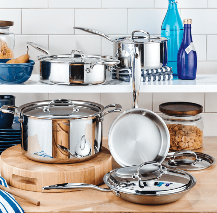 Heritage Steel Cookware Stainless Steel Cookware Set 10Piece