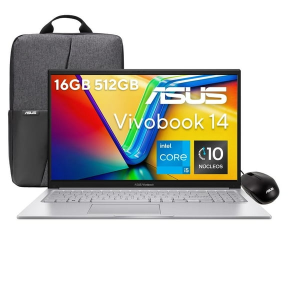 Laptop Asus Vivobook X1504ZA-NJ918W Intel Core I5 12va 16GB 512GB Plata