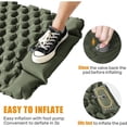 thumbnail image 3 of Hweilai Sleeping Pad with Built-in Inflatable Pump, 30S Ultralight Air Mattress Full Inflation Camping Mat with Bionic Honeycomb Design Perfect for Hiking, Camping, Travel - Army Green, 3 of 4
