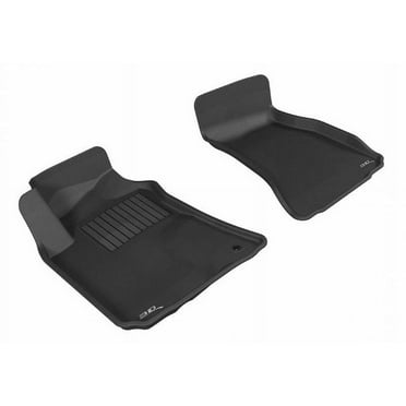 3D MAXpider 2008-2010 Fits Dodge Challenger 1st Row Black Kagu Carbon Fiber Embossed Pattern Floor Mat L1DG01511509