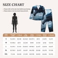 thumbnail image 4 of Pofeuu Blue Thunder Storm Dragon Print Womens Pajamas Set Long Sleeve Sleepwear Button Down Nightwear Soft Pj Lounge Sets Button Down Pajamas Women-Large, 4 of 7